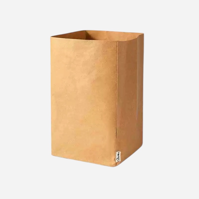 OVJ Kraft Paper Brown Storage Bag Square 12cm x 12cm x 23cm