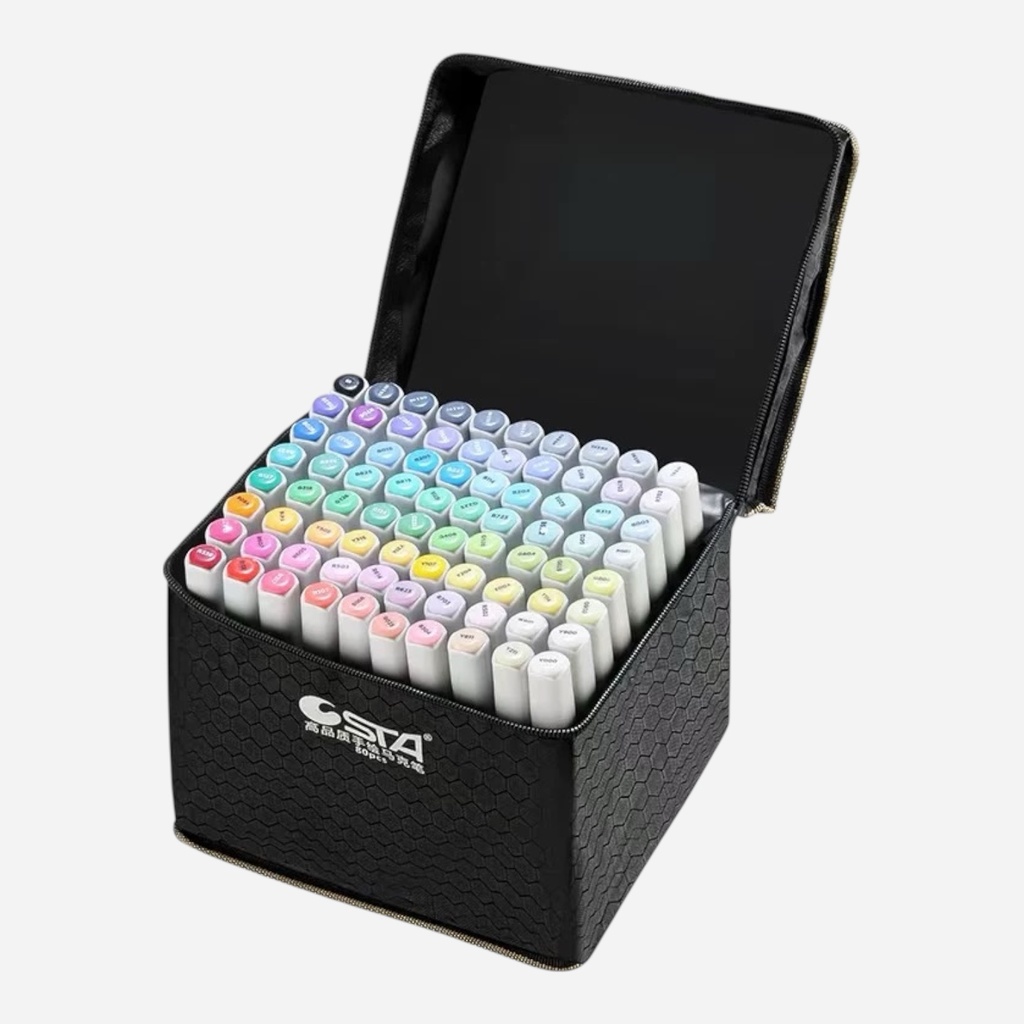 STA Alcohol-Based Illustration Marker Manga Set x 80