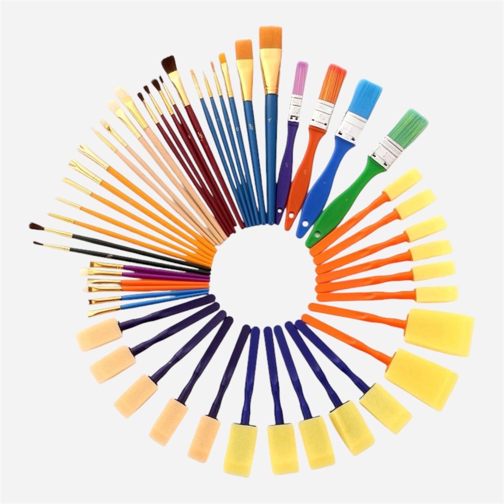 OVJ Kids Paint Brush Set x 50