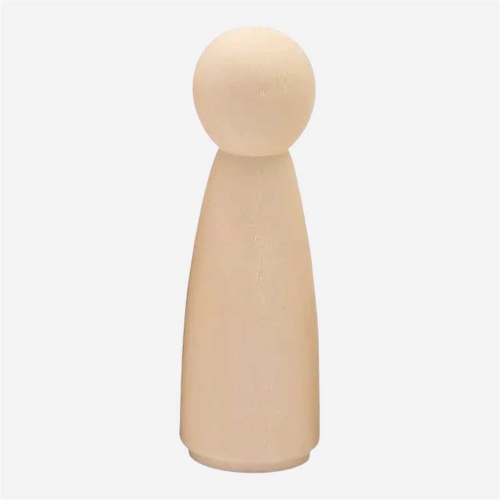 OVJ Wooden Human Figurine 4cm x 12cm Female