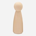 OVJ Wooden Human Figurine 4cm x 12cm Female