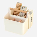 OVJ Plastic Organiser With Wooden Handle 16cm