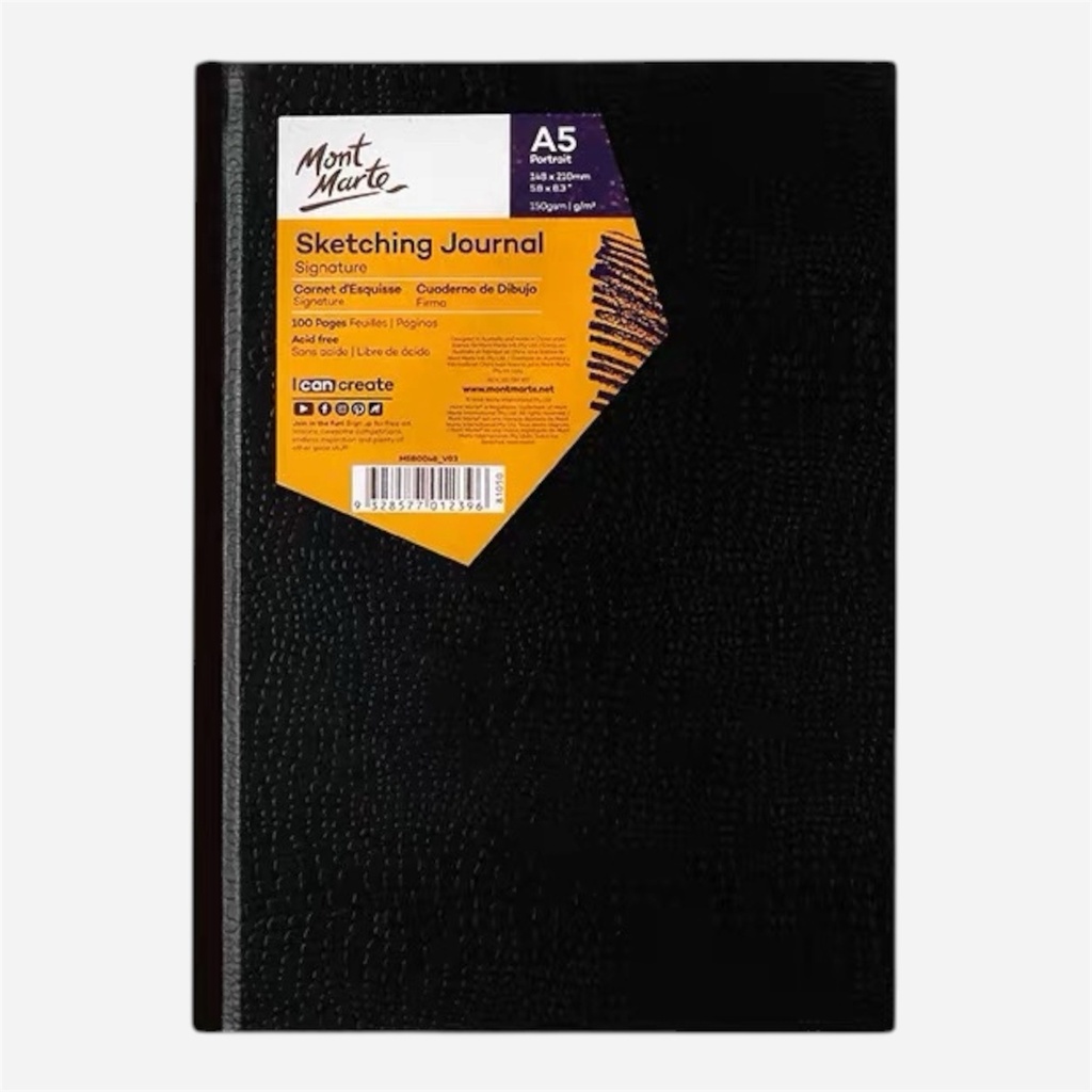 OVJ Sketch Paper Hard Cover Book 150gsm A5 x 50