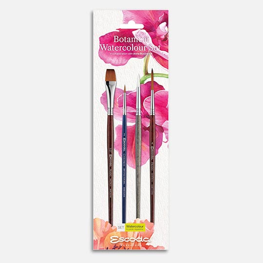 ESCODA Botanical Watercolor Brush Set By Anna Bucciarelli