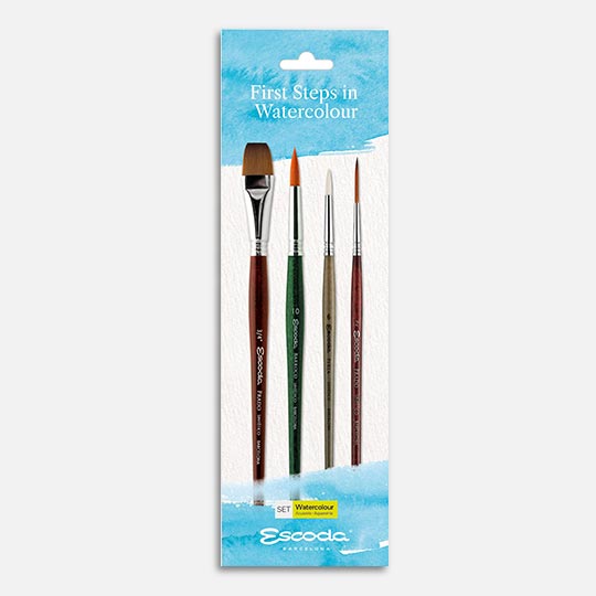 ESCODA First Steps In Watercolor Brush Set x 4