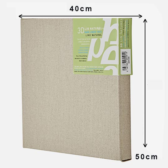 PEBEO 3D Raw Linen Canvas 330gsm 3cm x 40cm x 50cm