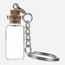 OVJ Glass Bottle With Cork Key Chain 4cm