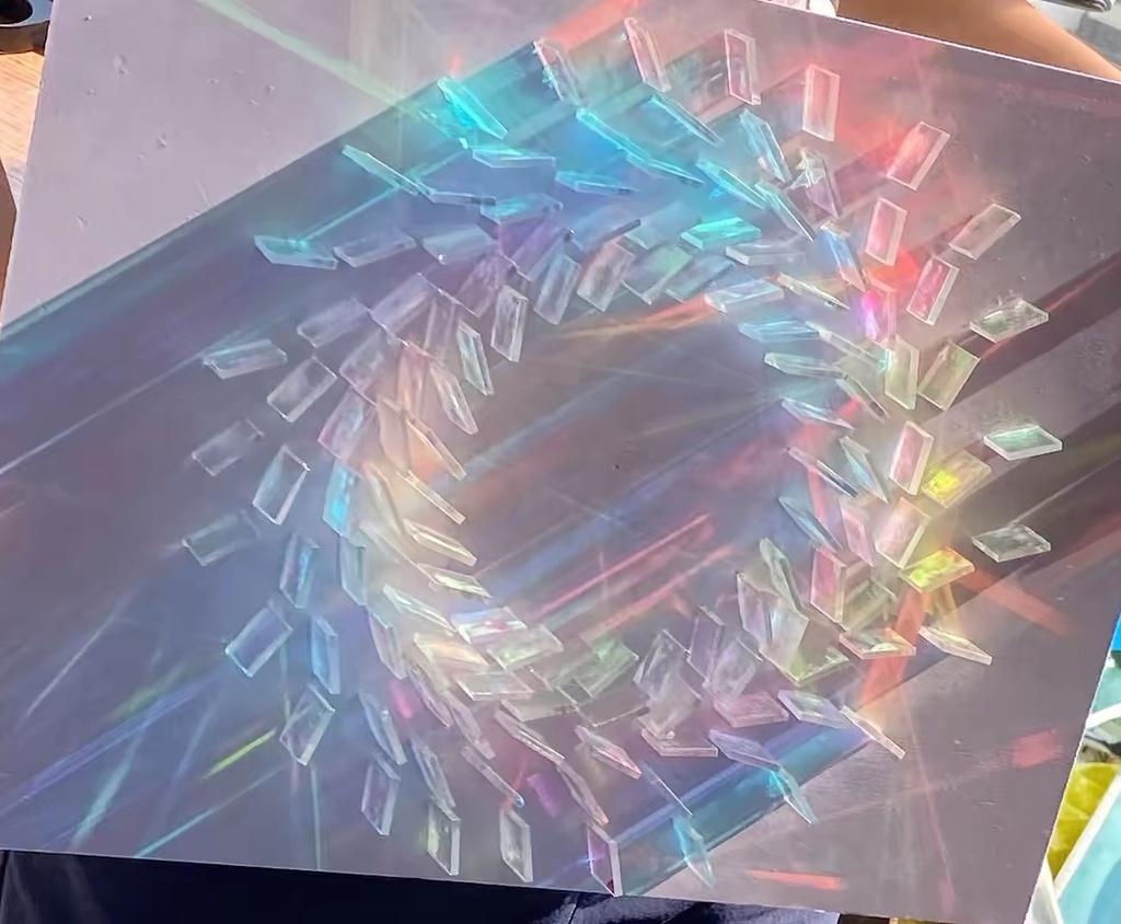 OVJ Acrylic Hologram Pieces 3mm x 3cm x 3cm x 100