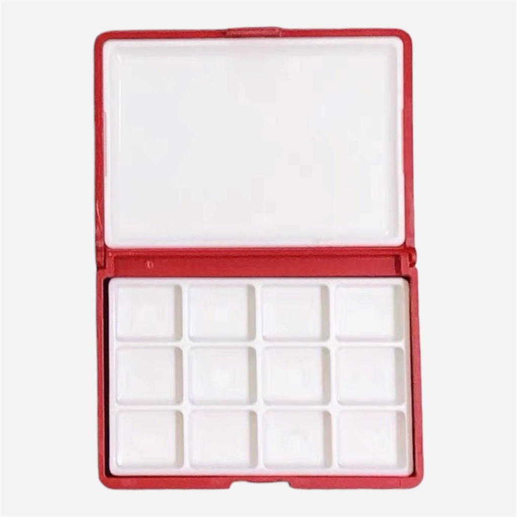 OVJ Watercolor Palette Box 12-Pan Red