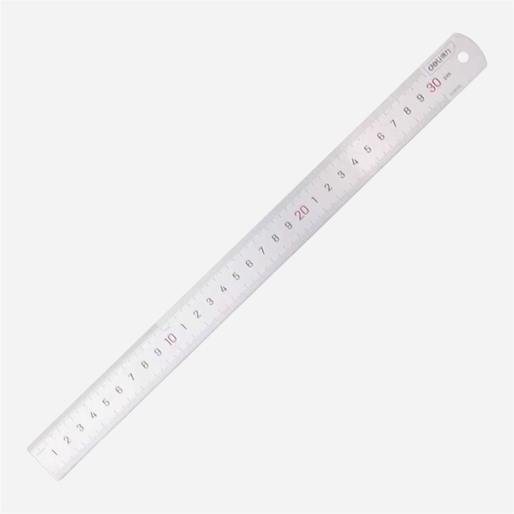 DELI Stainless Steel Ruler 30cm