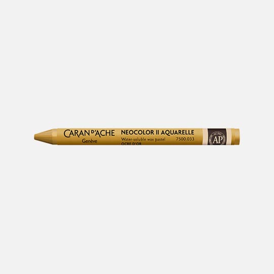 CARAN D'ACHE Neocolor II Water-Soluble Wax Pastel Golden Ochre