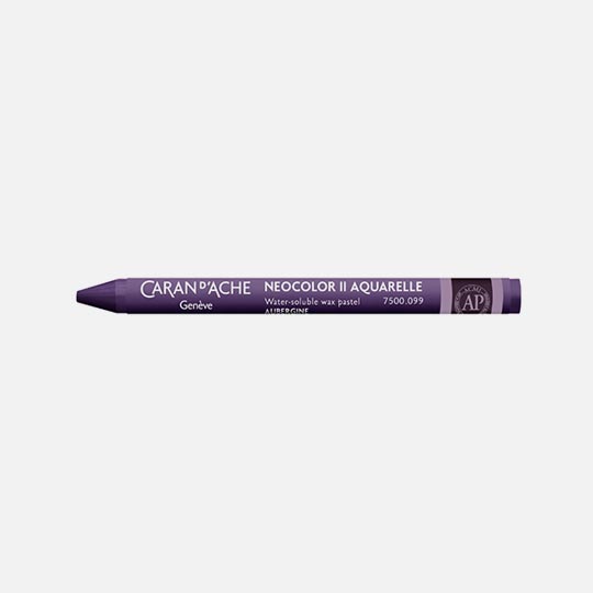 CARAN D'ACHE Neocolor II Water-Soluble Wax Pastel Aubergine
