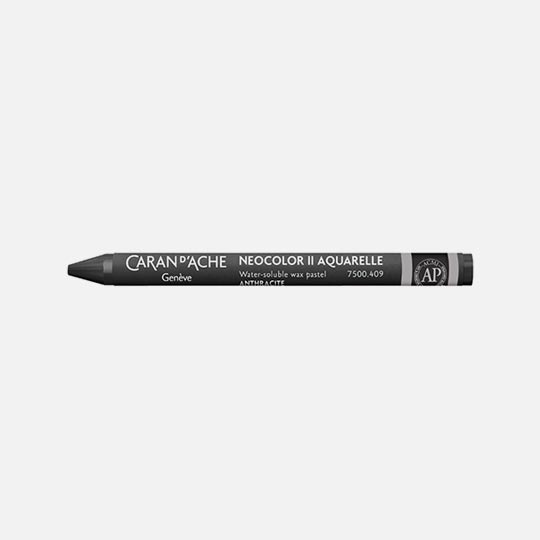 CARAN D'ACHE Neocolor II Water-Soluble Wax Pastel Charcoal Grey