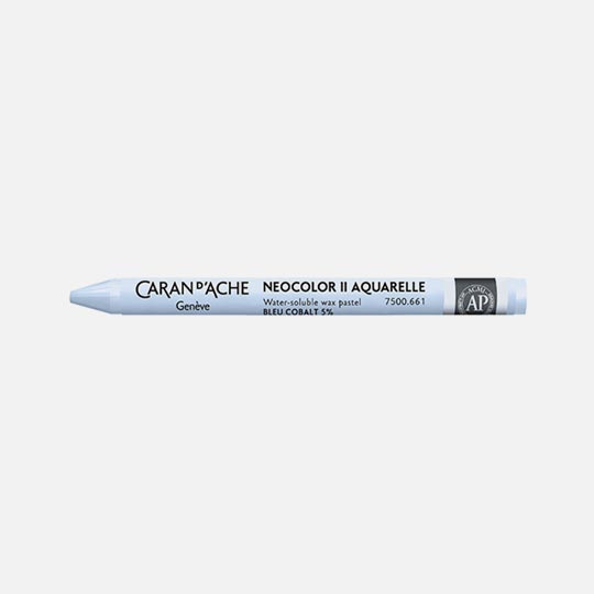 CARAN D'ACHE Neocolor II Water-Soluble Wax Pastel Cobalt Blue 5%