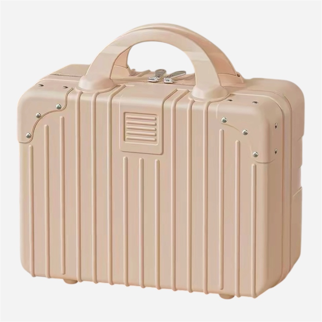 OVJ Plastic Suitcase 14" Pastel Pink
