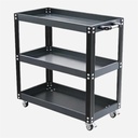 OVJ Art Studio Metal Utility Cart Black
