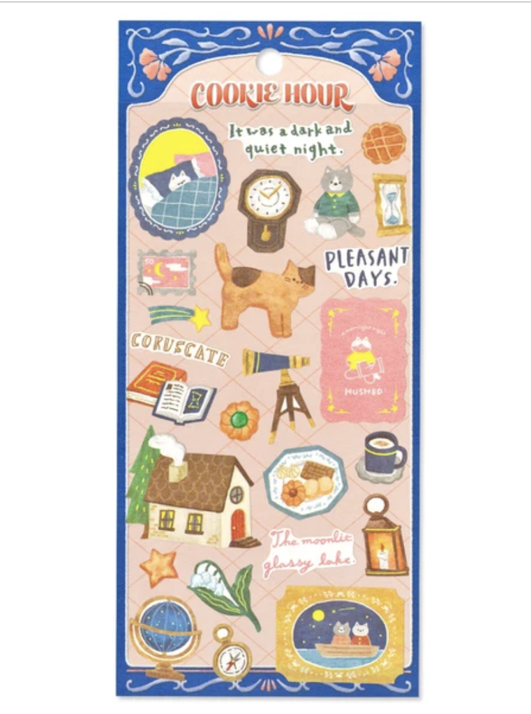 MIND WAVE Cookie Hour Sticker Cat Cookie