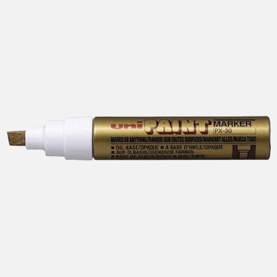 UNI Paint Marker Broad Tip Gold