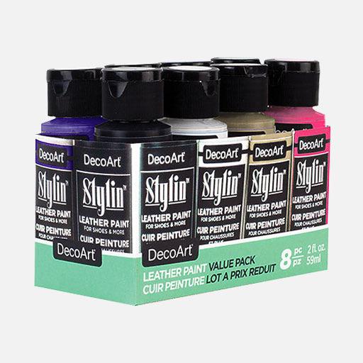DECOART Stylin’ Leather Paint 59ml Set x 8