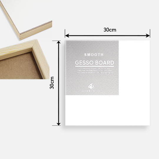 OVJ Gesso Board Smooth 2cm x 30cm x 30cm