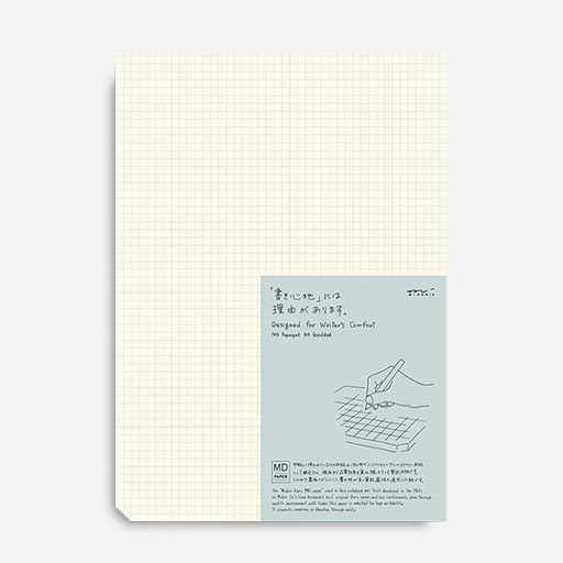 MIDORI MD Paper Pad Graph 5mm 52gsm A5 x 90