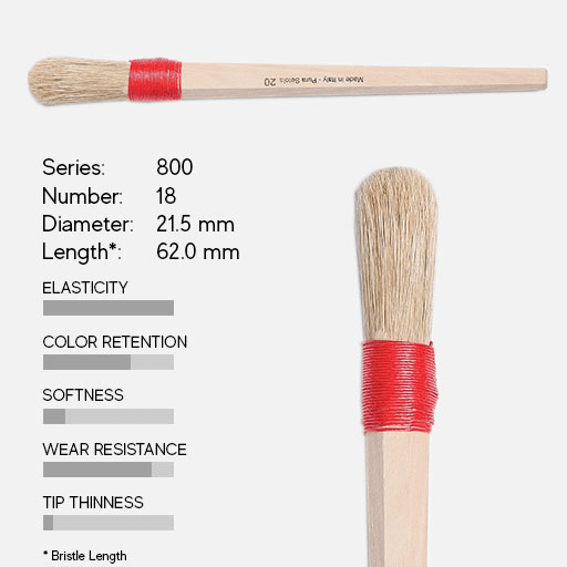TINTORETTO Muccino Bristle Oval Brush 18 (Long Handle)