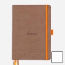 RHODIA White Paper Hardcover Dot Goal Book 90gsm A5 x 120 Taupe