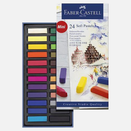 FABER-CASTELL Creative Studio Soft Pastel (Half Length) Set x 24
