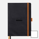 RHODIA White Paper Hardcover Dot Goal Book 90gsm A5 x 120 Black