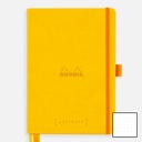 RHODIA White Paper Hardcover Goal Book 90gsm Dot A5 x 120 Daffodil Yellow