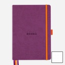 RHODIA White Paper Hardcover Dot Goal Book 90gsm A5 x 120 Purple