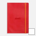 RHODIA White Paper Dot Softcover Goal Book 90gsm A5 x 120 Poppy Red