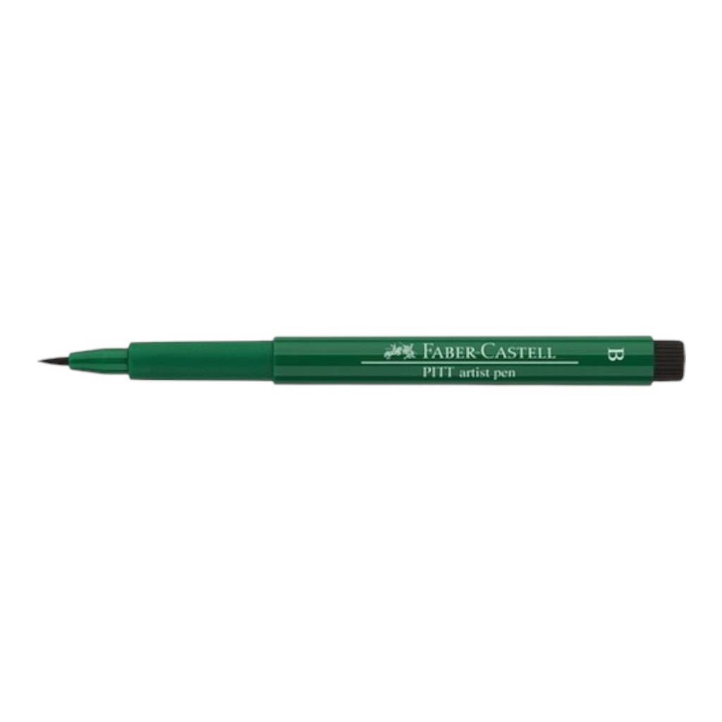 FABER-CASTELL Pitt Brush Pen Dark Phthalo Green