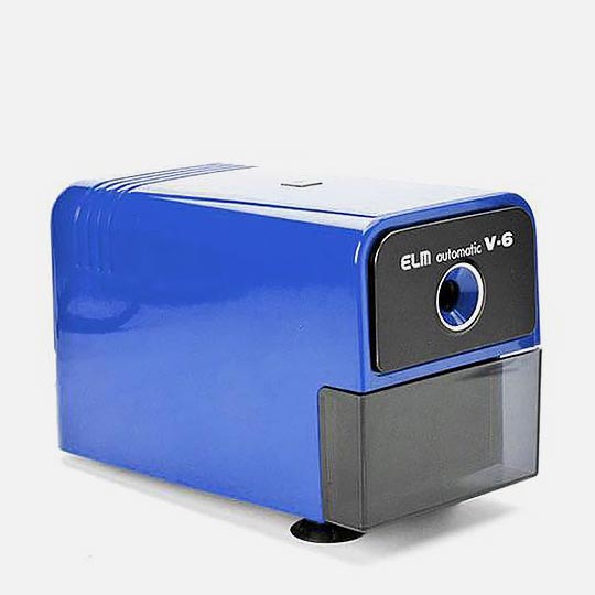 ELM V-6 Electric Pencil Sharpener Blue