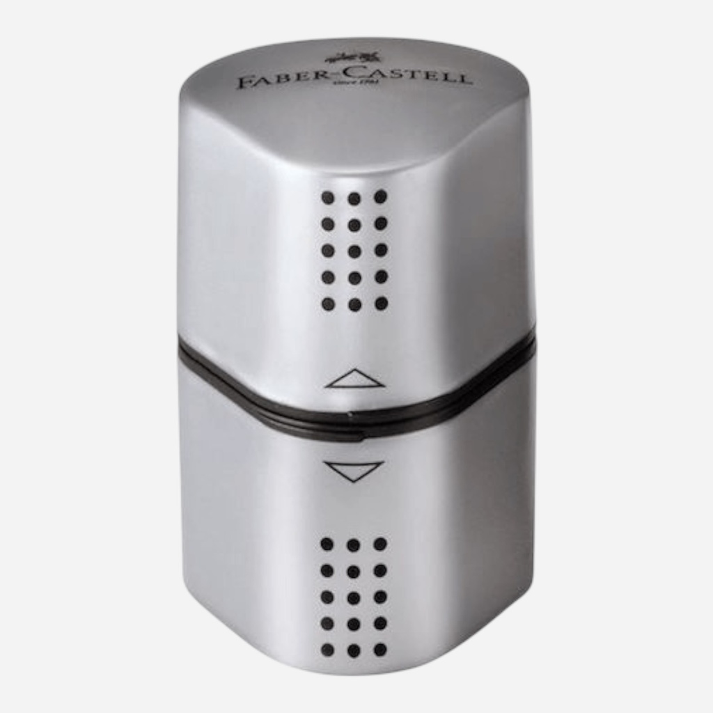 FABER-CASTELL Grip 2001 Pencil Sharpener 3-Hole Silver