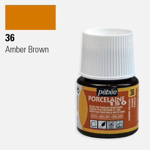 PEBEO Porcelaine Paint 45ml 36 Amber Brown