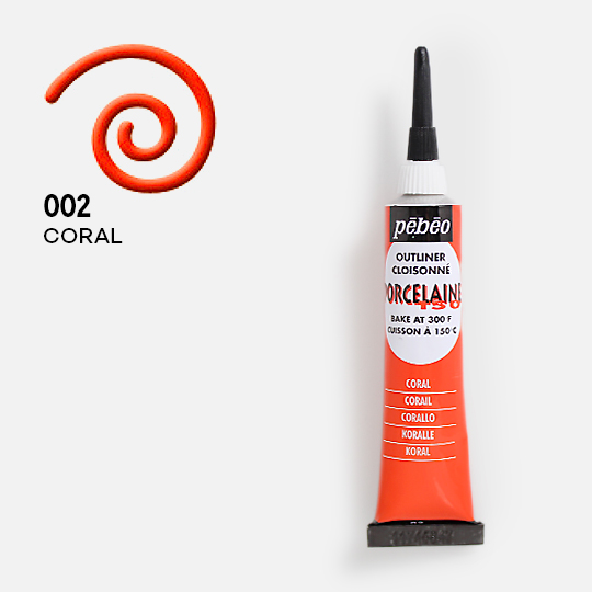 PEBEO Porcelaine Outliner 20ml Coral