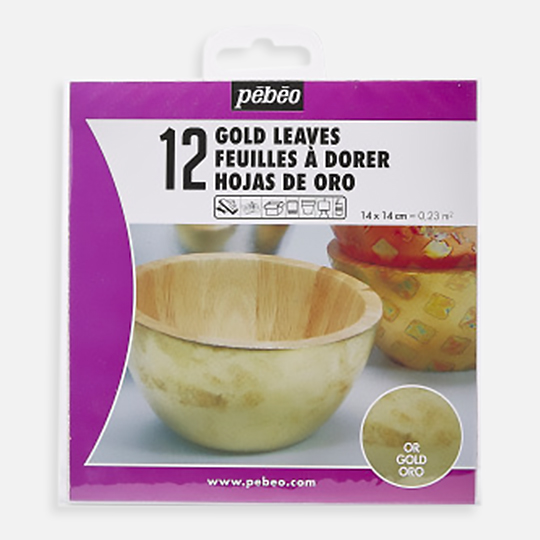 PEBEO Deco Gold Leaves 14cm x 14cm x 12