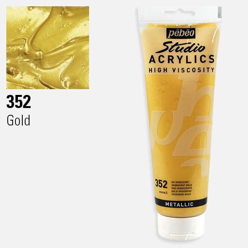 PEBEO Studio Acrylic 250ml Iridescent Gold