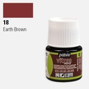 PEBEO Vitrea 160 Water-Based Glass Paint 45ml 18 Earth Brown