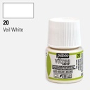 PEBEO Vitrea 160 Water-Based Glass Paint 45ml 20 Veil White
