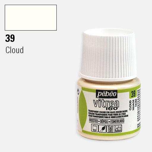 PEBEO Vitrea 160 Water-Based Glass Paint 45ml 39 Cloud