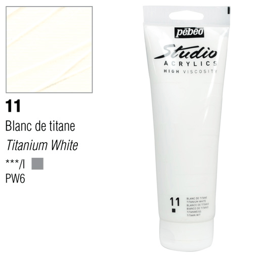 PEBEO Studio Acrylic 250ml 11 Titanium White