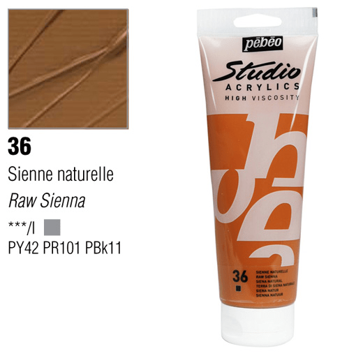 PEBEO Studio Acrylic 250ml 36 Raw Sienna