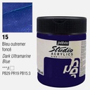 PEBEO Studio Acrylic Paint 500ml 15 Dark Ultramarine Blue