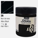 PEBEO Studio Acrylic Paint 500ml 26 Mars Black
