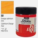 PEBEO Studio Acrylic Paint 500ml 32 Cadmium Orange Hue