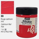 PEBEO Studio Acrylic Paint 500ml 33 Cadmium Red Hue