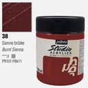PEBEO Studio Acrylic Paint 500ml 38 Burnt Sienna