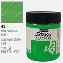 PEBEO Studio Acrylic Paint 500ml 43 Cadmium Green Hue